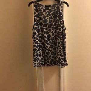 Leopard sleeveless top size medium